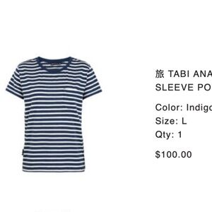 ICEBREAKER TABI ANATOMICA SHORT SLEEVE POCKET CREWE in Indigo/Snow - L